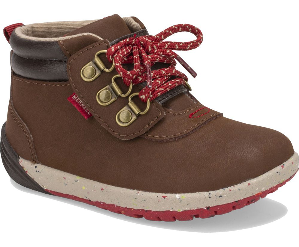 Merrell Brasil - Botas Merrell Marrom Lojas - Merrell Bare Access Steps®  2.0 Jr. Sapatos Criança